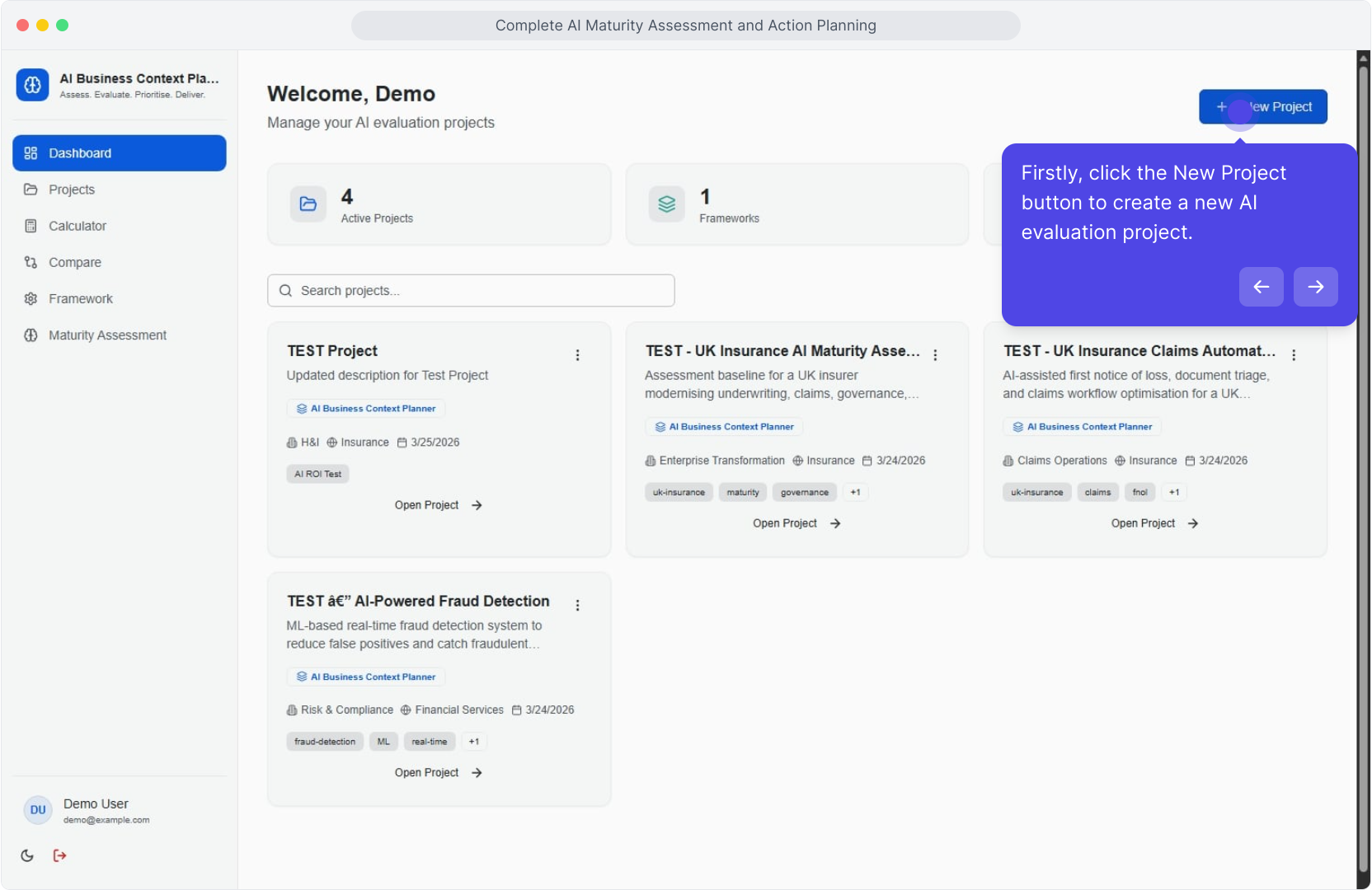 AI Business Context Planner & Maturity Assessor screenshot 2
